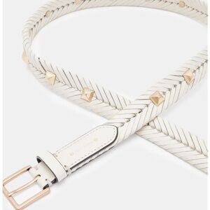 AllSaints Athena Woven Studded Belt L/XL